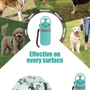 Aqua Portable Dog Waste Bag Dispenser with Strap